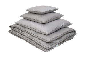 Zestaw Jedwab Kołdra 220x200 cm + 2 Poduszki 70x80 cm (kolor szary)