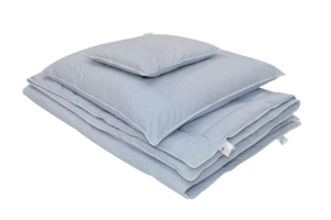 Zestaw White&Blue Kołdra 135x200 cm + Poduszka 50x60 cm